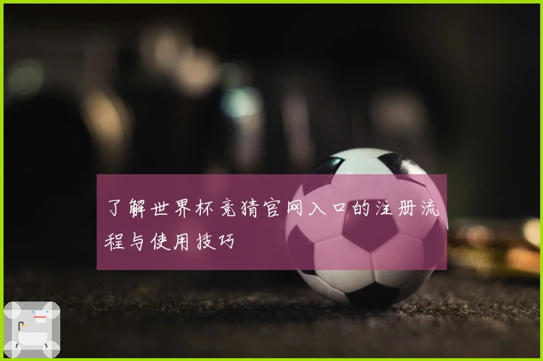 了解世界杯竞猜官网入口的注册流程与使用技巧