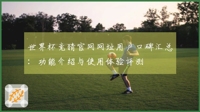 世界杯竞猜官网网址用户口碑汇总：功能介绍与使用体验评测